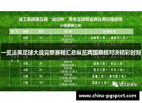 一览法英足球大战完整赛程汇总纵览两国巅峰对决精彩时刻 一览法英足球大战完整赛程汇总纵览两国巅峰对决精彩时刻
